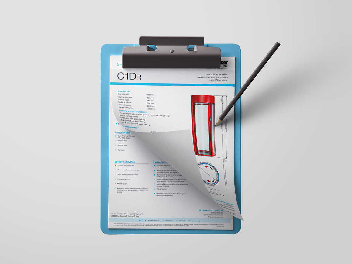 C1D D-shape automatic door datasheet