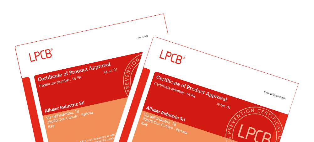 Certifications LPCB LPS1175 - Alluser Products