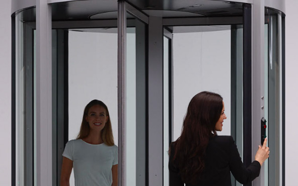 Access control and anti-tailgating Revolving door REV190